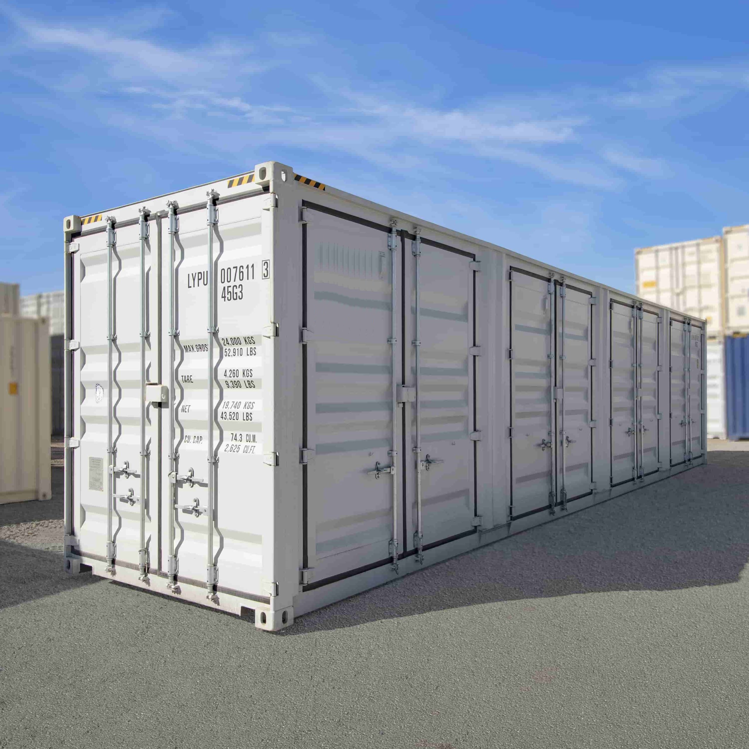 40&rsquo;HC New (1-trip) Shipping Container with 4 x Side Doors - CONTAINERS DIRECT PTY LTD