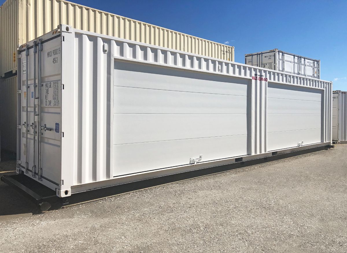 40&rsquo;HC HAZCON Containment unit w/ Overhead doors - CONTAINERS DIRECT PTY LTD