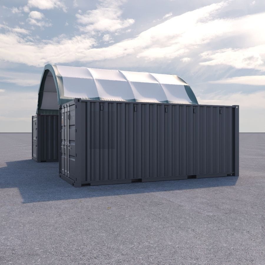 20&rsquo; x 20&rsquo; Fabric Container Shelter - CONTAINERS DIRECT PTY LTD