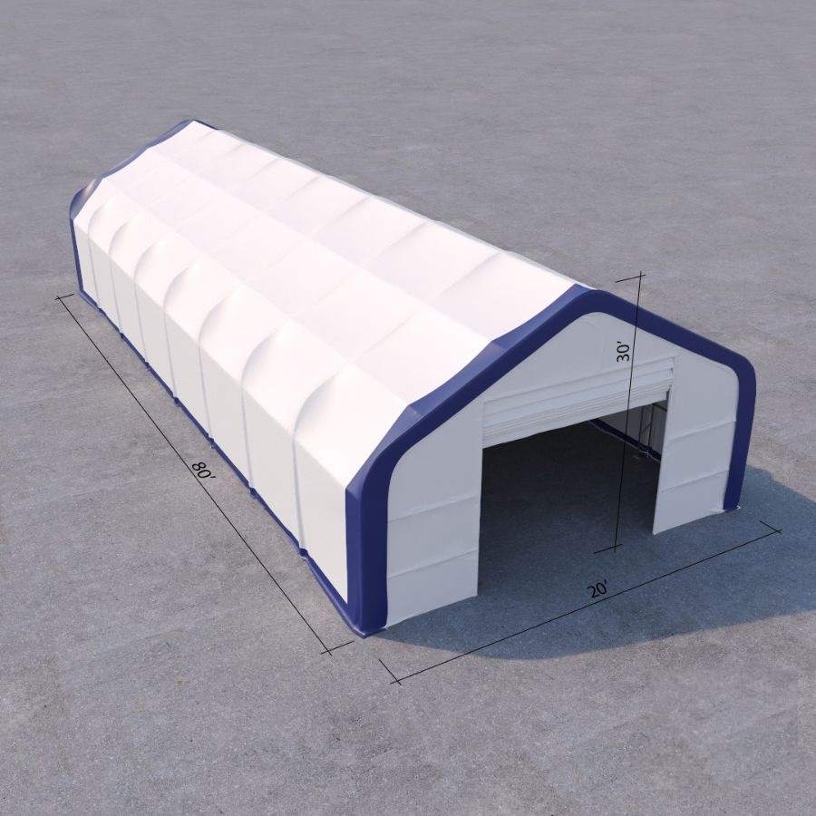 Dual Truss Storage Shelter (30&prime; x 80&prime; x 20&prime;) - CONTAINERS DIRECT PTY LTD
