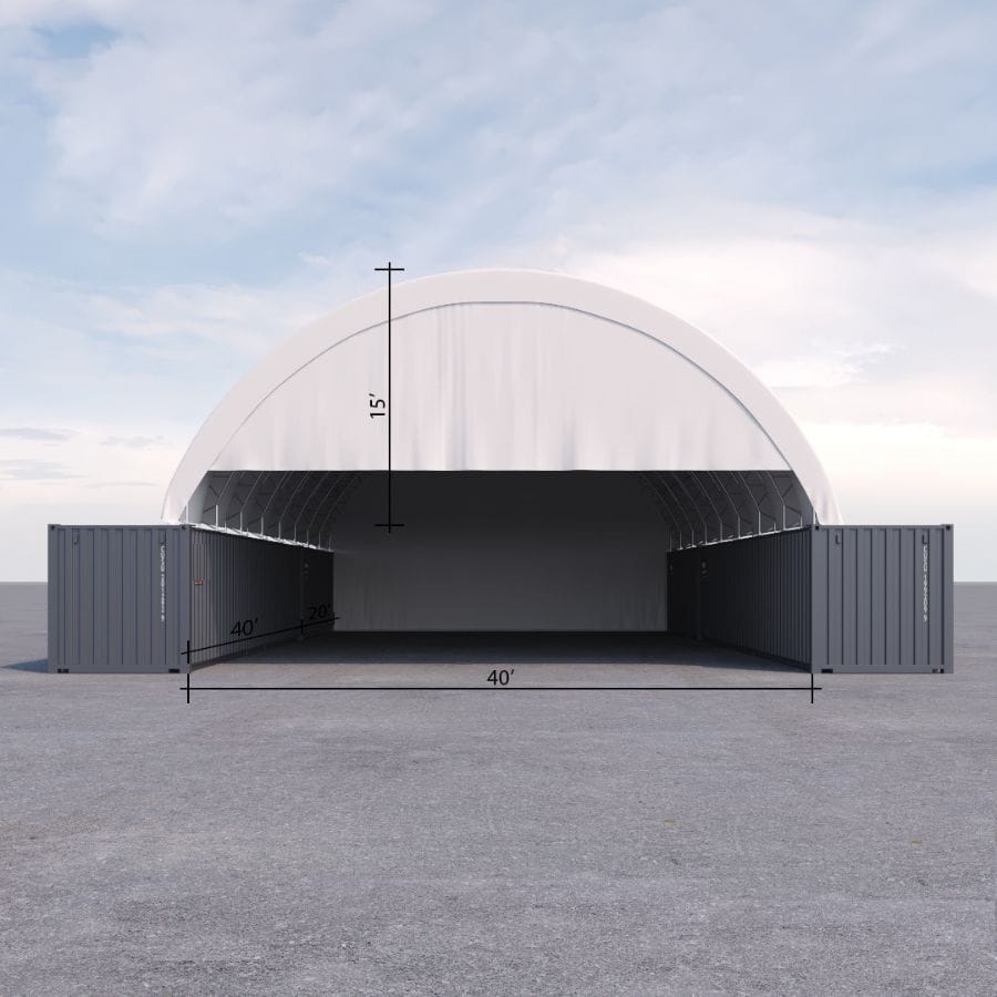 40&rsquo; x 60&rsquo; Container Shelter - CONTAINERS DIRECT PTY LTD
