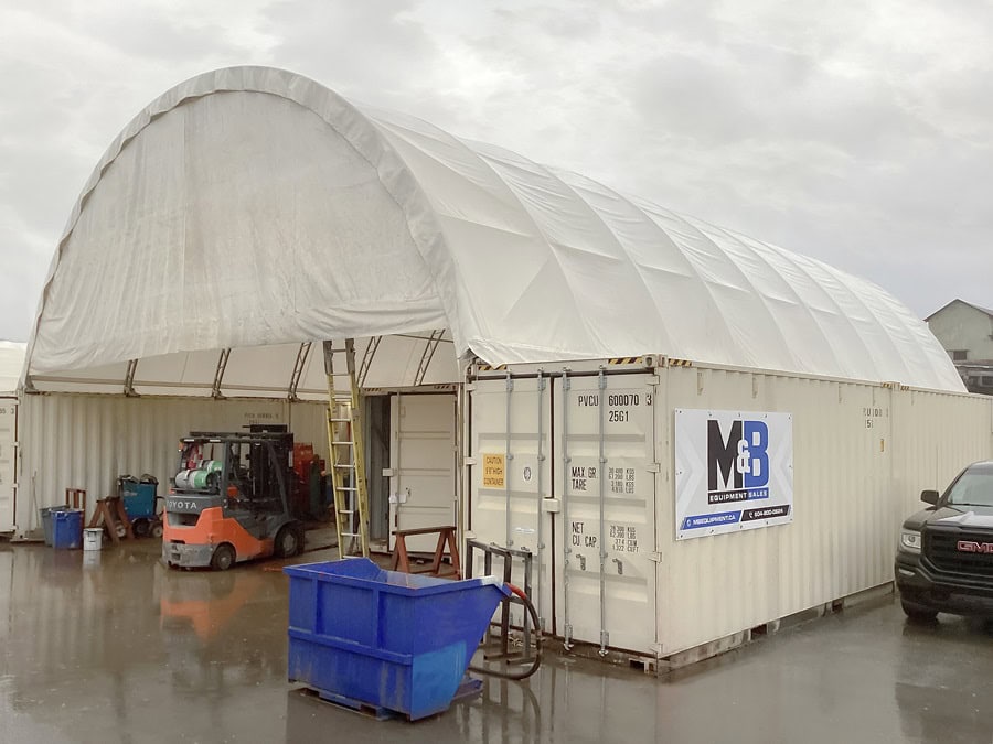 40&rsquo; x 60&rsquo; Container Shelter - CONTAINERS DIRECT PTY LTD