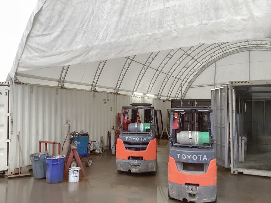 40&rsquo; x 60&rsquo; Container Shelter - CONTAINERS DIRECT PTY LTD