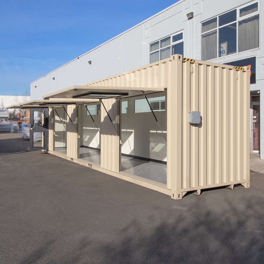 40&rsquo; Art Studio w/Flip up Doors - CONTAINERS DIRECT PTY LTD
